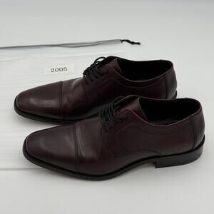 Johnston & Murphy J. Murphy Burgundy Cap Toe Oxfords 10.5M